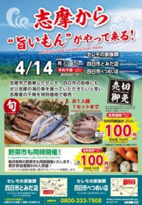 朝市のチラシ